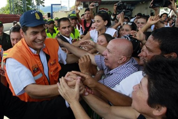 Rafael Correa en Colombia
