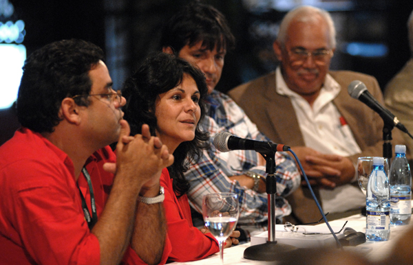 Joel del Río, Marta Díaz, Arturo Soto y Francisco López Sacha