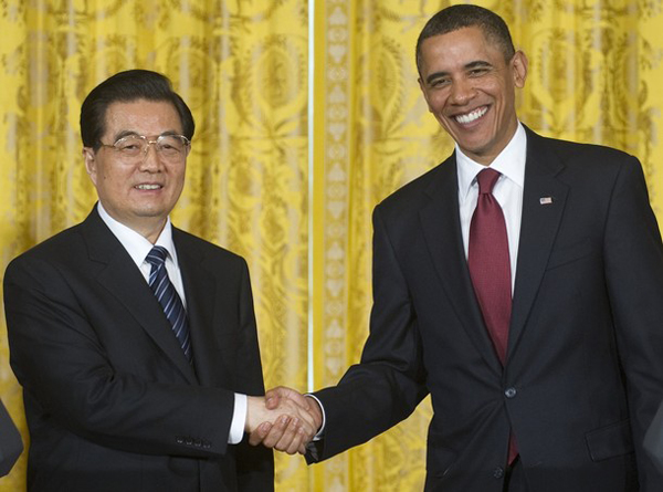 Hu Jintao en la Casa Blanca