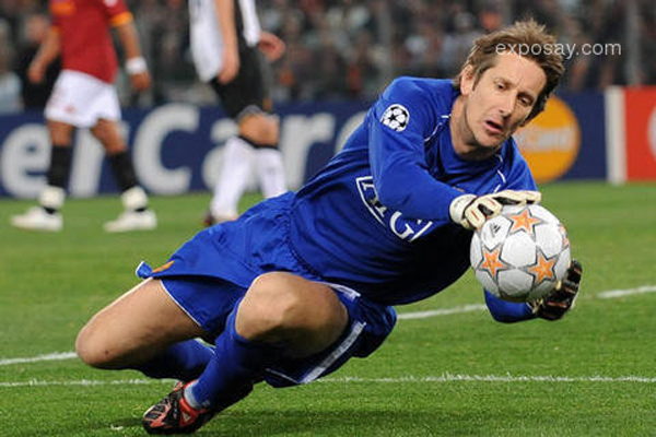 Portero holandés Edwin van der Sar