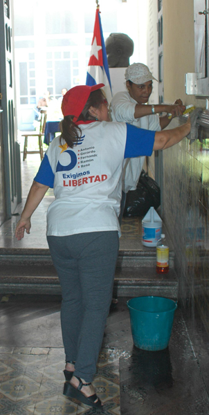 Trabajo voluntario en la casa de Martí