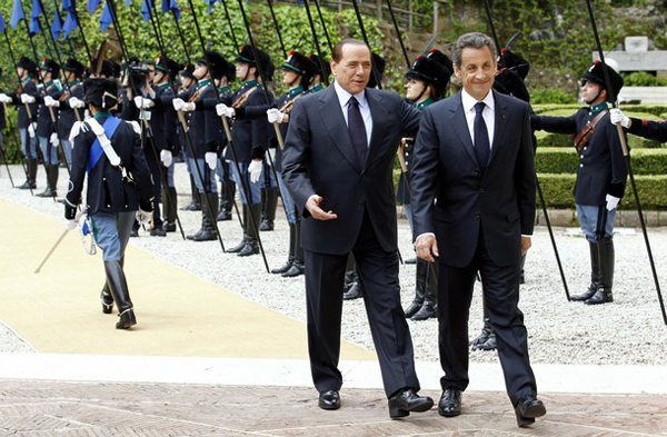 Berlusconi y Sarkozy
