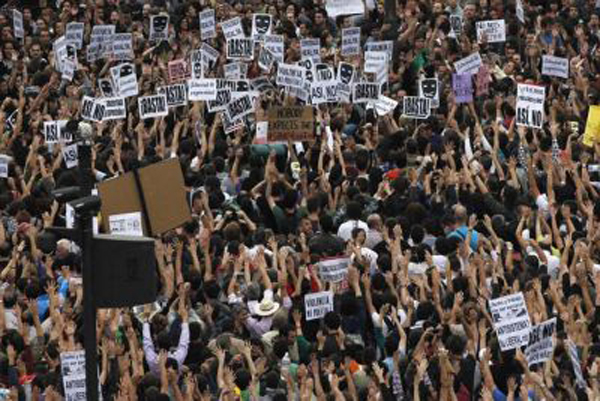 Protestas en Madrid 