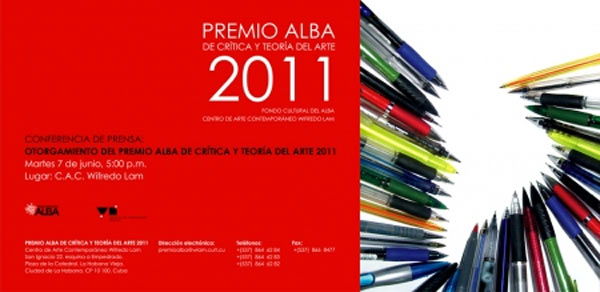 Premio Alba de crítica y teoría del arte 2011