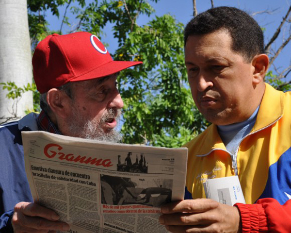 Fidel y Chávez