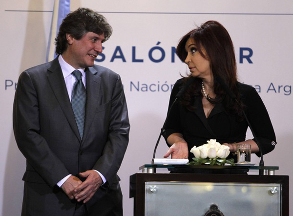 Cristina Fernández y Amado Boudou