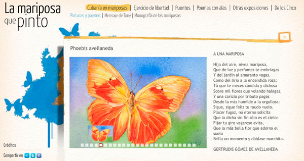 La mariposa que pinto