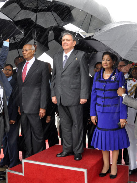 Raúl Castro en Trinidad y Tobago
