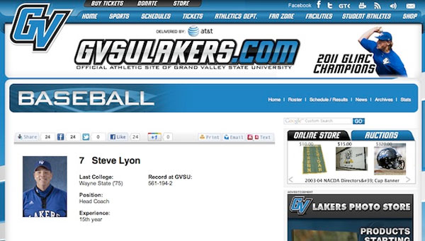 Página oficial del equipo Lakers