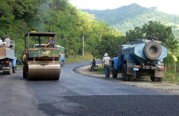 La carretera que une a Topes de Collantes con Manicaragua