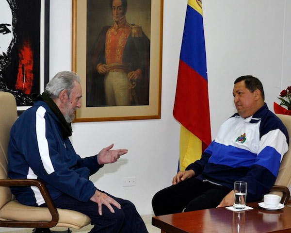 Fidel y Chávez