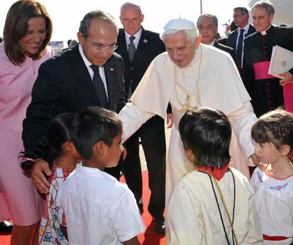 Papa Benedicto XVI en México