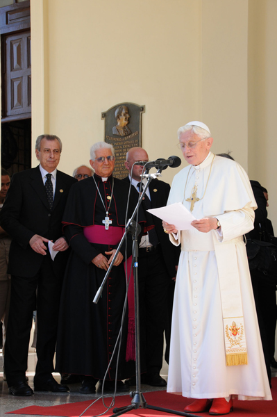 Benedicto XVI en Santiago de Cuba