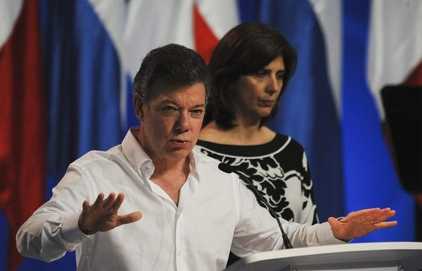 Juan Manuel Santos en Cartagena