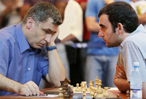 Vassily Ivanchuk y Leinier Domínguez