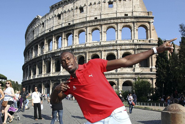 Usain Bolt en Roma