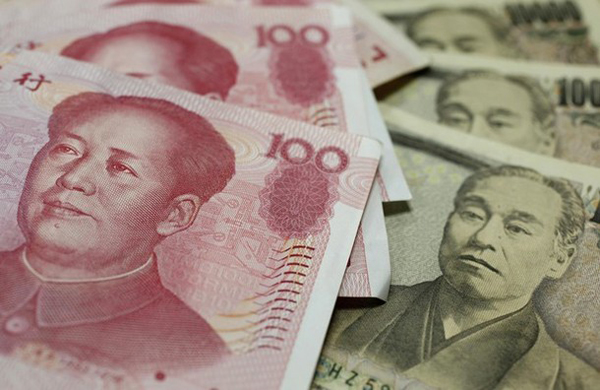 Yuan y yen para intercambio entre China y Japón  
