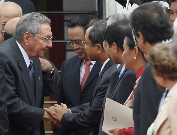 Raúl Castro en Vietnam