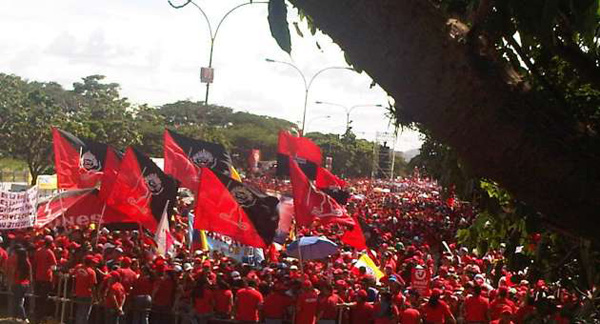 Acto del presidente Hugo Chávez