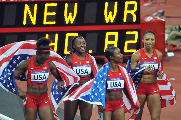 Relevo 4x100 metros femenino