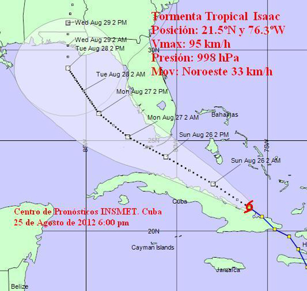 Tormenta tropical Isaac