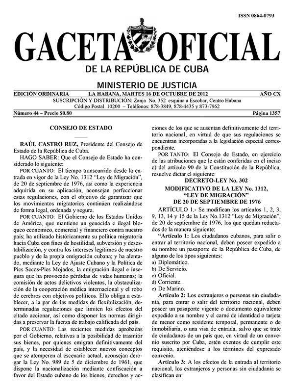 Gaceta Oficial 