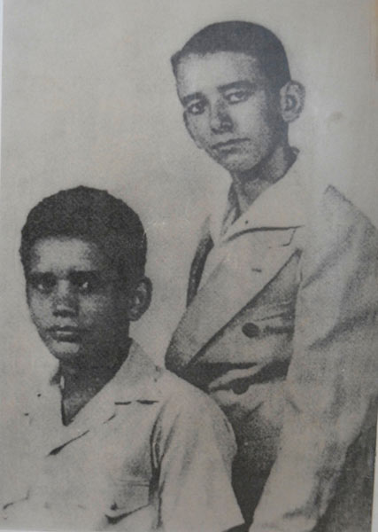 Abel Santamaría y su amigo Vidal Muñoz