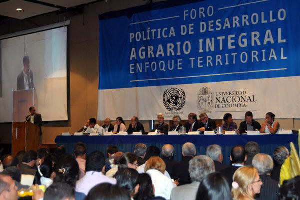 Foro agrario territorial en Colombia