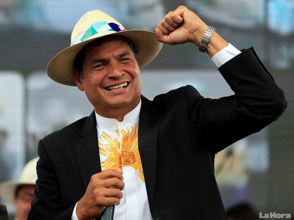 Presidente de Ecuador Rafael Correa