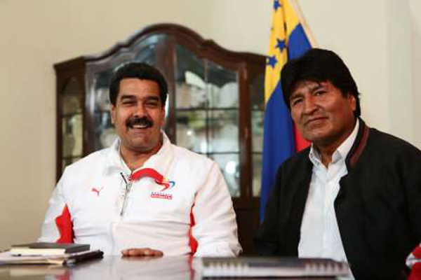 Evo Morales en Venezuela