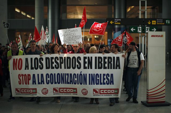 Huelga de trabajadores de Iberia