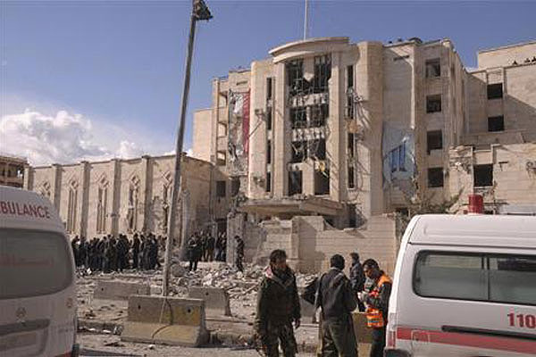 Ataque contra sede de televisión educativa en Siria