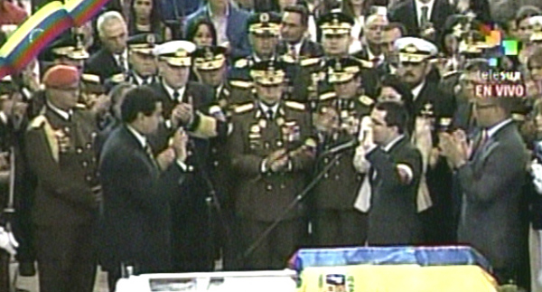 Juramentaron Nicolás Maduro y Jorge Arreaza ante Hugo Chávez