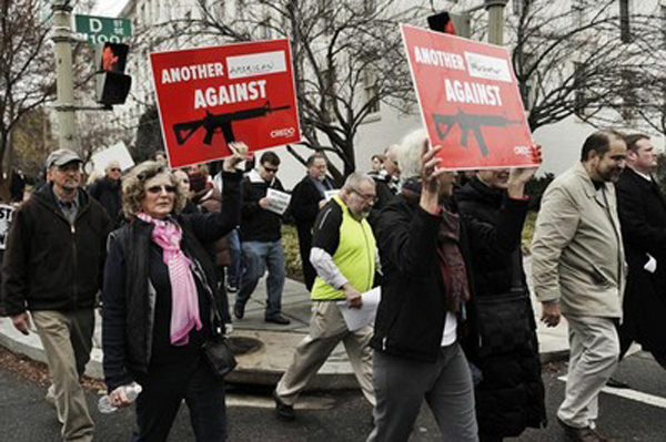 protestas contra venta de armas E.UU.