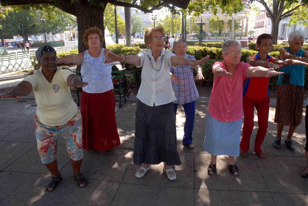 Ejercicios en la tercera edad