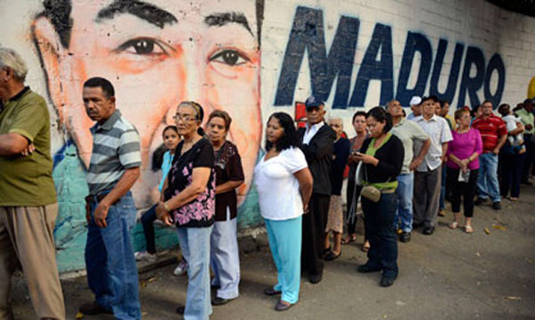 Votantes en Venezuela