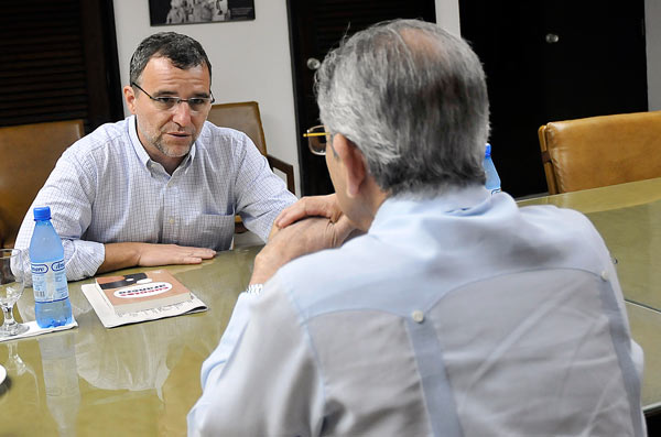 José Ramón Balaguer Cabrera con el compañero Valter Ventura Pomar