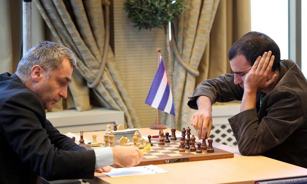 Leinier Domínguez y su par ucraniano Vassily Ivanchuk