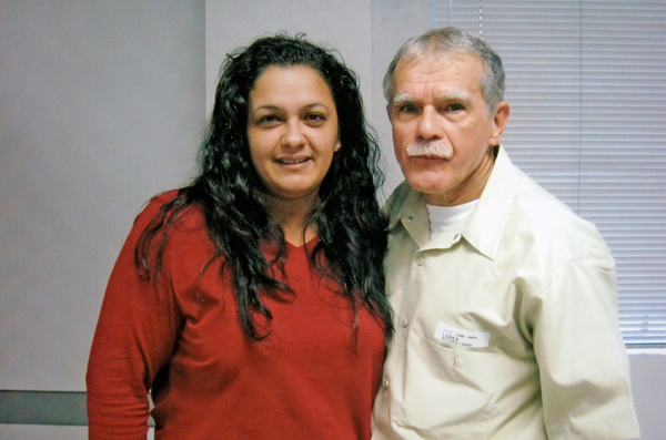 Oscar López Rivera y su hija Clarisa López Ramos