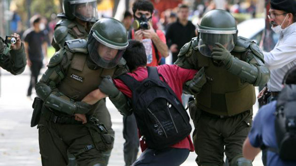 Protestas de estudiantes en Chile