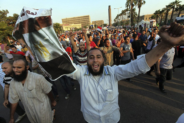 Seguidores del presidente egipcio derrocado