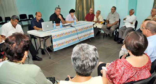 Miguel Díaz-Canel se reunió con representantes del Movimiento Ecuménico Cubano