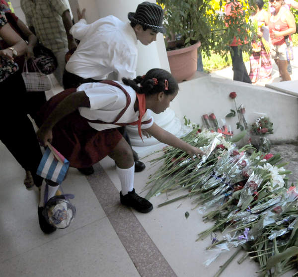 Flores para Chávez