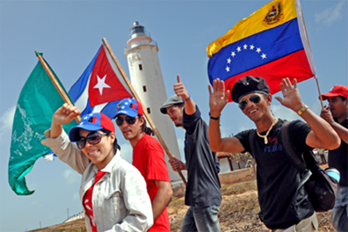 Liliana, Reinaldo, Álex y Luis Enrique