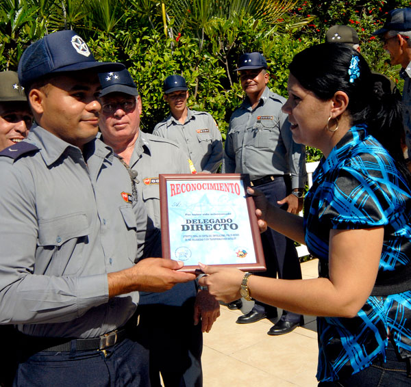 Reconocimiento al teniente Yordanis Ortega Paneque