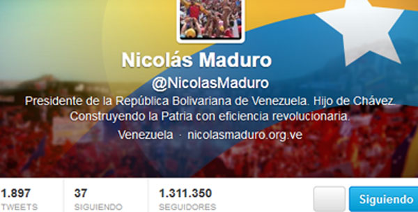 Cuenta de Nicolás Maduro
