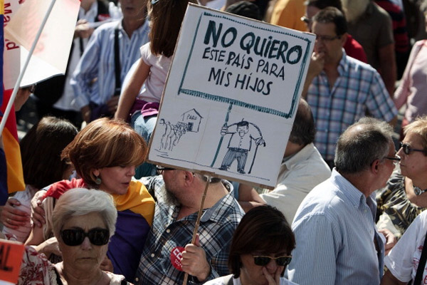 Manifestación en España