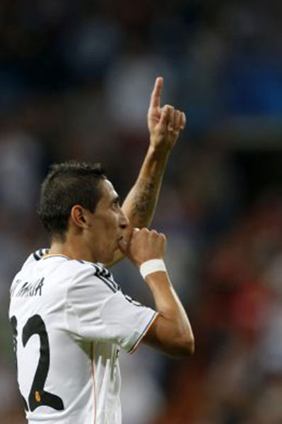 Ángel Di María celebra su gol