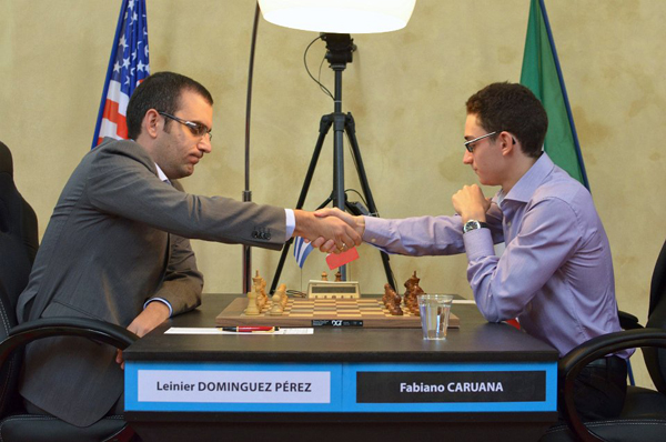 Enfrentamiento entre Leinier Domínguez y Fabiano Caruana