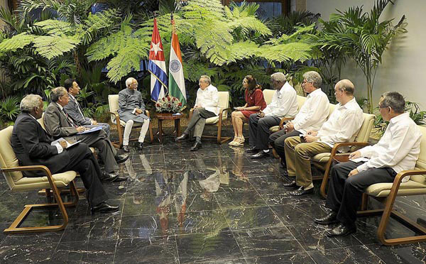 Recibe Raún a Vicepresidente de La India